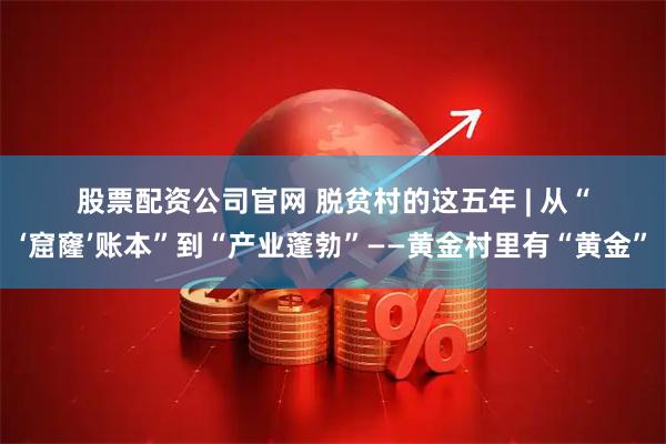 股票配资公司官网 脱贫村的这五年 | 从“‘窟窿’账本”到“产业蓬勃”——黄金村里有“黄金”