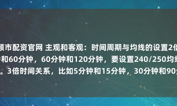 顺市配资官网 主观和客观：时间周期与均线的设置2倍时间关系，比如30分钟和60分钟，60分钟和120分钟，要设置240/250均线。3倍时间关系，比如5分钟和15分钟，30分钟和90分钟，要设置318均线。4...